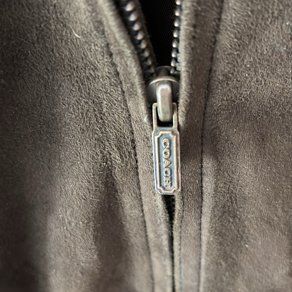 Coach | Vintage Leather Suede Bomber Jacket #0913 in Olive 🫒 fits M/L - Picture 9 of 10